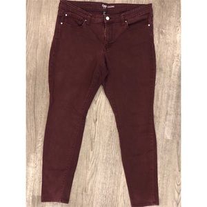 Gap Denim Legging - burgundy - Size 32/14